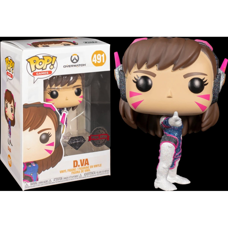 Funko Pop! Games 491: Overwatch - D.Va w/ Glitter Limited Edition