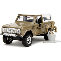 Hollywood Rides - Groot & 1973 Ford Bronco Hard Top 1:32 Die Cast