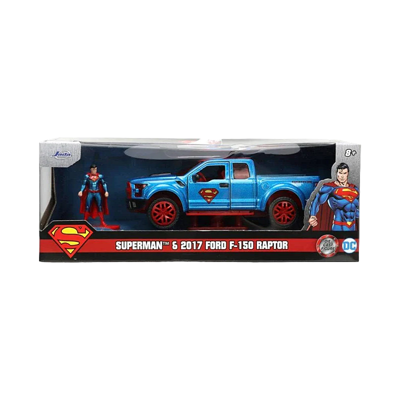 Hollywood Rides - Superman & 2017 Ford F-150 Raptor 1:32 Die Cast