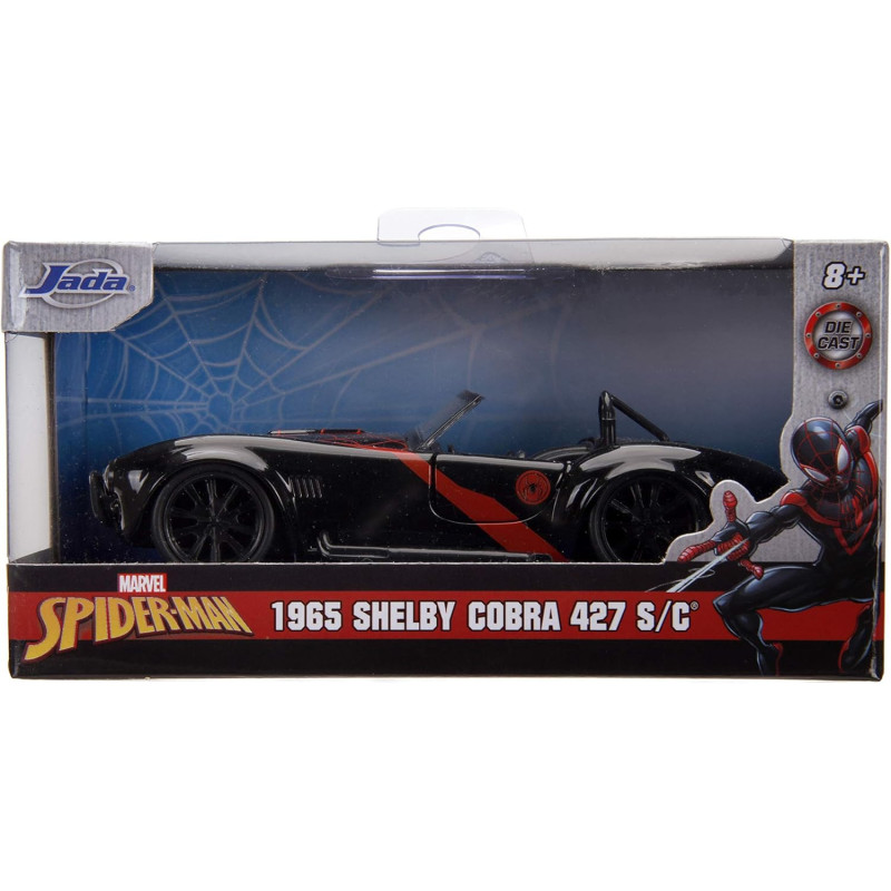Hollywood Rides - Miles Morales Spider-Man 1965 Shelby Cobra 1:32 Die Cast