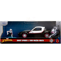 Hollywood Rides - Ghost Spider & 1990 Mazda Miata 1:32 Die Cast