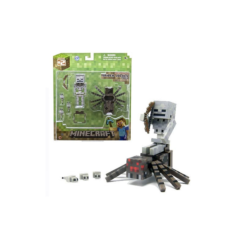 Minecraft Series 2 - Overworld Articulated Spider Jockey Pack