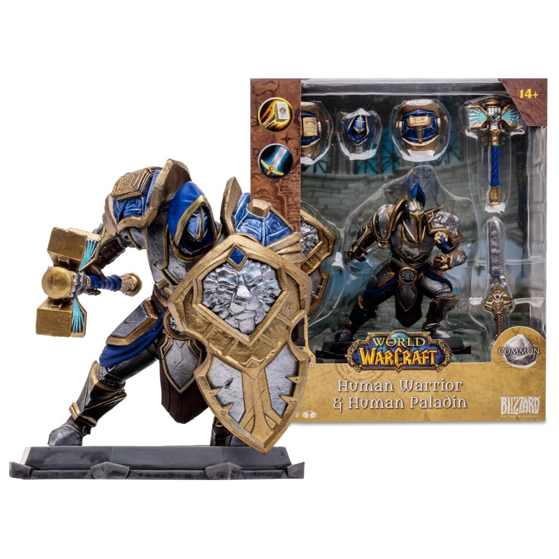 World of Warcraft - Human Warrior/Paladin 1:12 Scale Posed Figure