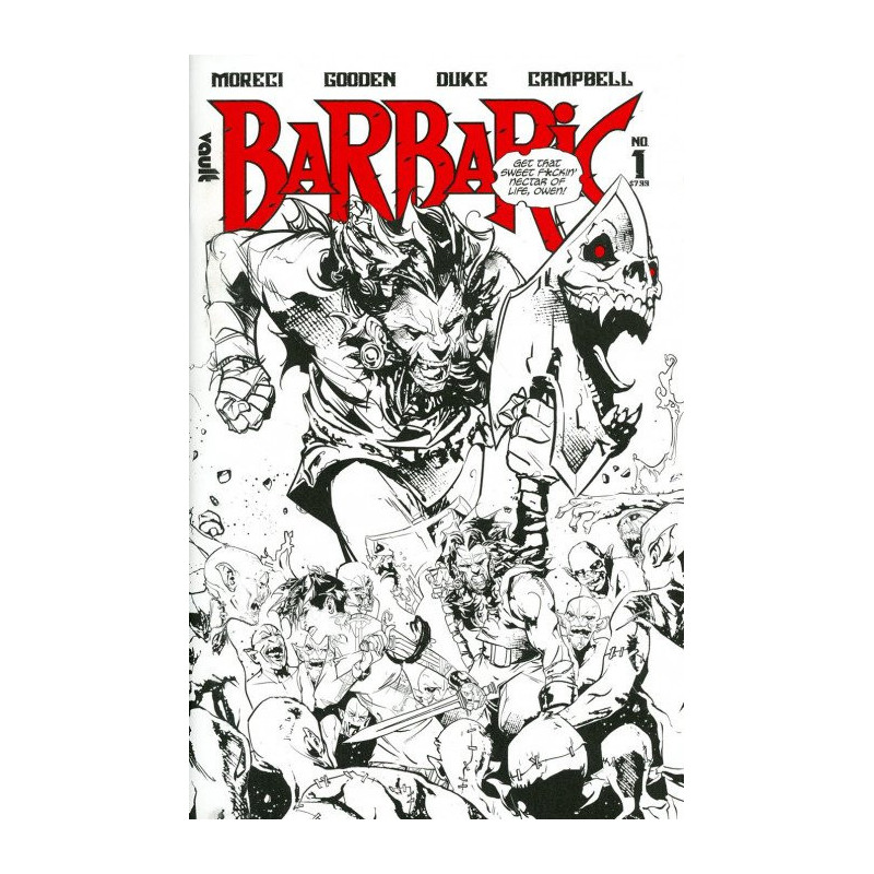 Barbaric Deluxe Black & White Edition  Issue 1
