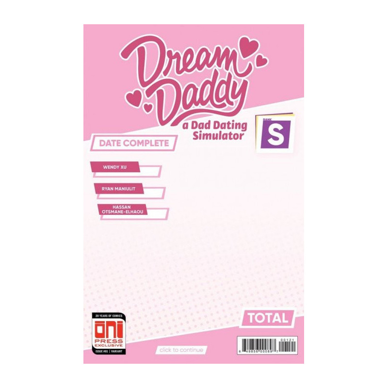 Dream Daddy: A Dad Dating Simulator Mini Issue 1b Variant