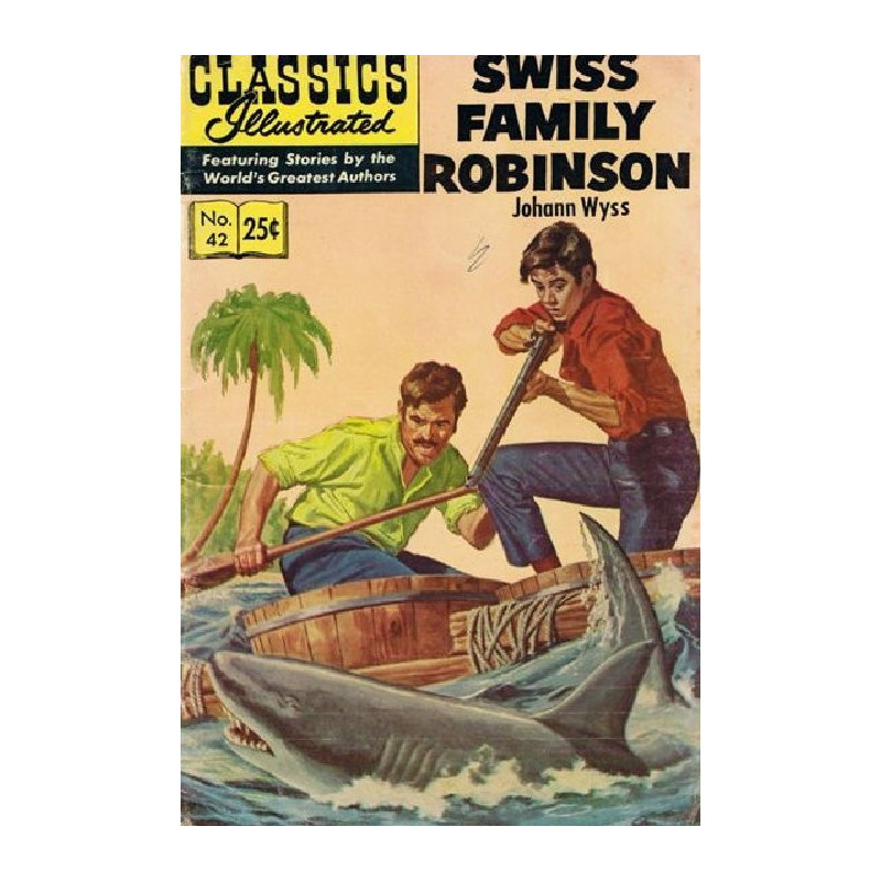 Classics Illustrated  42: Swiss Family Robinson Issue HRN 169