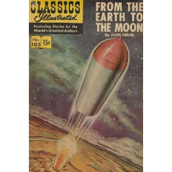 Classics Illustrated 105: From Earth to the Moon Issue HRN 166