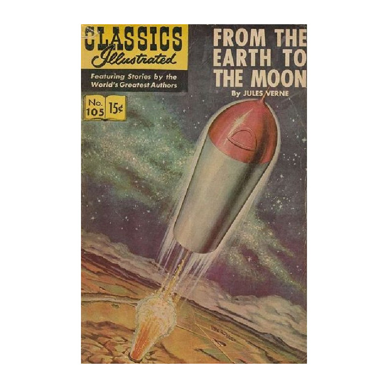 Classics Illustrated 105: From Earth to the Moon Issue HRN 166
