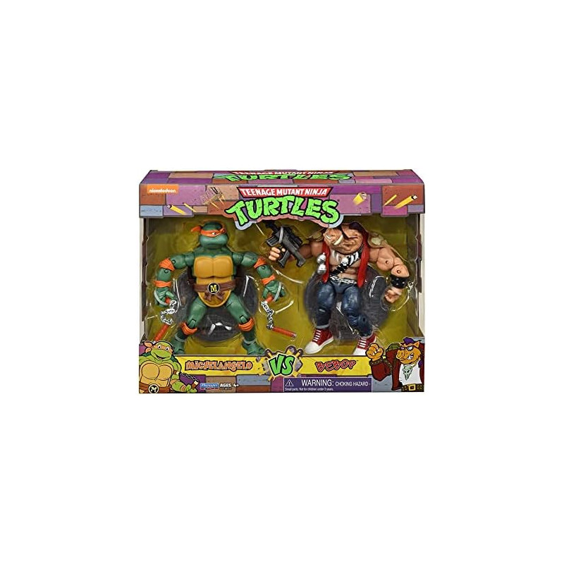 Teenage Mutant Ninja Turtles – Michelangelo VS Bebop Action Figure Set