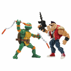 Teenage Mutant Ninja Turtles – Michelangelo VS Bebop Action Figure Set