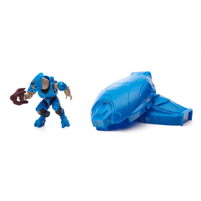 Mega Bloks Halo Metallic Elite Drop Pod set – Blue Elite