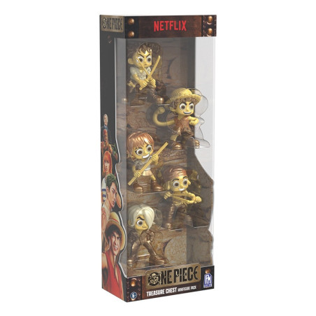 One Piece Treasure Chest Luffy, Zoro, Nami, Usopp & Sanji Mini Figure 5-Pack
