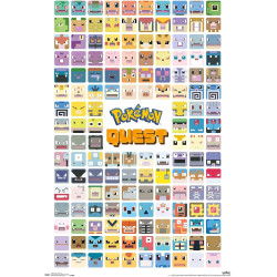 Pokémon Quest - Grid Wall Poster 22.375 inches x 34 inches