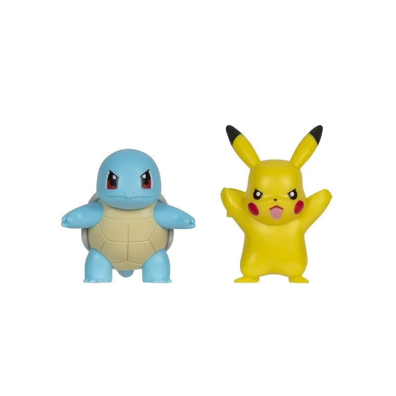 Pokémon Battle Figure 2 Pack: Pikachu and Squirtle 2 inch Figures