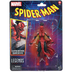 Marvel Legends Retro Series Spider-Man 6-inch Collectible Elektra Natchios Daredevil