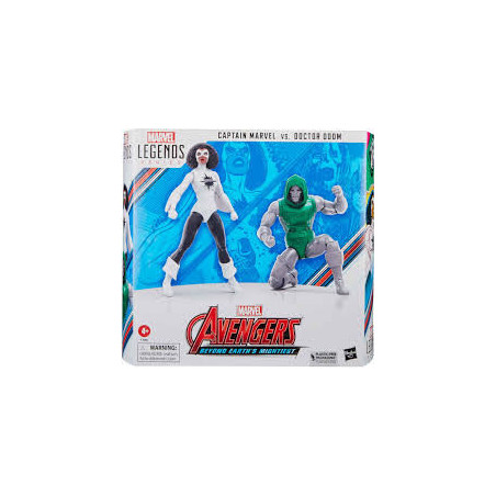 Marvel Legends Series 60th Anniversary 6-inch Captain Marvel vs Doctor Doom 2-pack