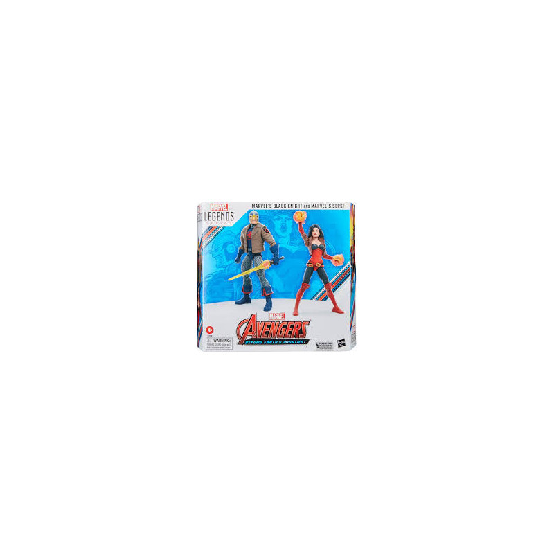 Marvel Legends Series 60th Anniversary 6-inch Marvel's Black Knight & Marvel's Sersi 2-pack