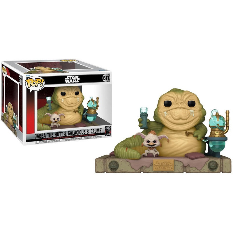 Funko Pop! Star Wars  611: Jabba the Hutt & Salacious B Crumb - Return of the Jedi Anniversary Edition