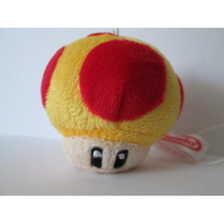 Super Mario Bros - Mushroom Keychain Red and Yellow