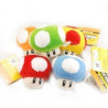 Super Mario Bros - Mushroom Keychain Red and Yellow