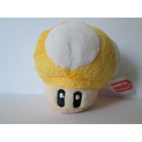 Super Mario Bros - Mushroom Keychain Yellow Plush