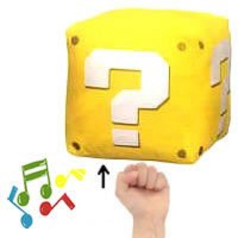 Super Mario Bros Coin Box Plush with SFX