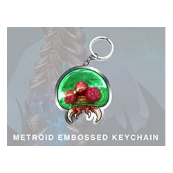 Metroid - Metroid Larva Embossed Keychain