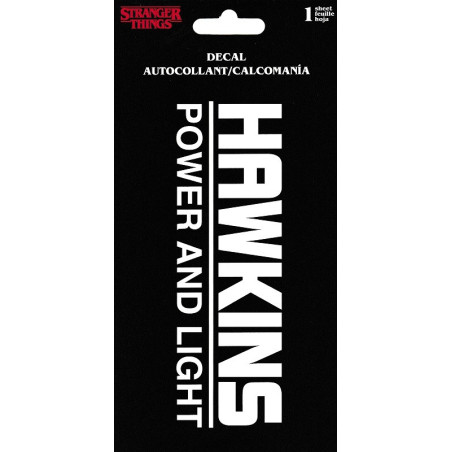 Stranger Things: Hawkins Power and Light - One Color Decal