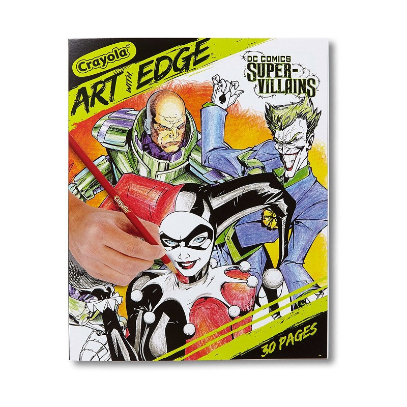 Crayola Art with Edge DC Comics Super-Villains Coloring Book