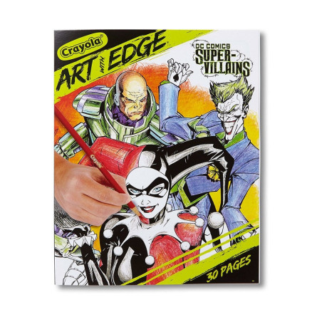 Crayola Art with Edge DC Comics Super-Villains Coloring Book