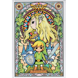 Legend of Zelda - Stained Glass A5 Notebook