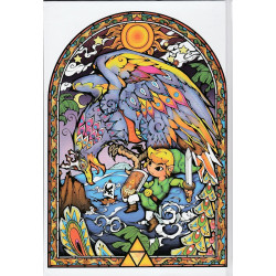 Legend of Zelda - Stained Glass A5 Notebook