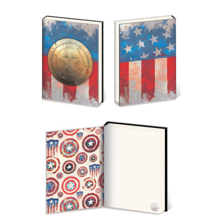 Captain America Shield Embellished A5 Premium Journal