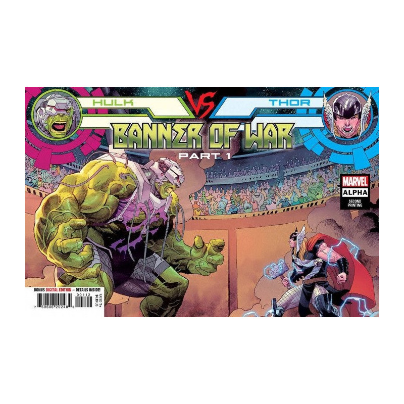 Hulk vs Thor: Banner of War - Alpha One-Shot Issue 1-2nd print-a Variant