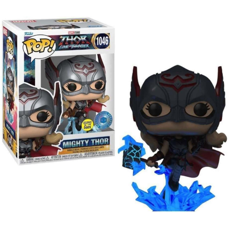 Funko Pop! Marvel 1046: Thor Love and Thunder - Mighty Thor GITD Limited Edition