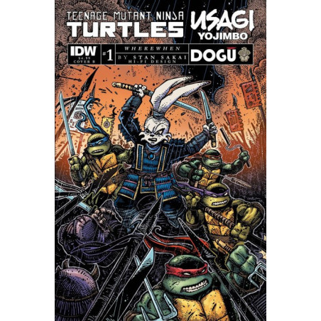 Teenage Mutant Ninja Turtles / Usagi Yojimbo: WhereWhen  Issue 1b Variant