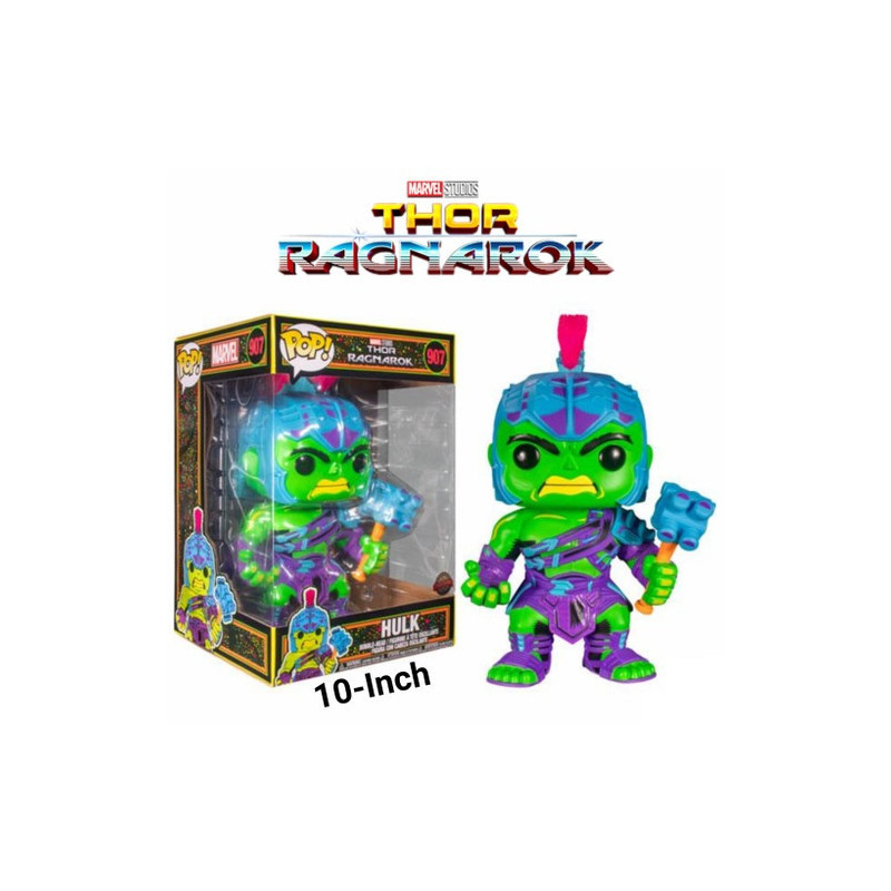 Funko Pop! Marvel  907: Thor Ragnarok - Hulk 10 inch Black Light Limited Edition