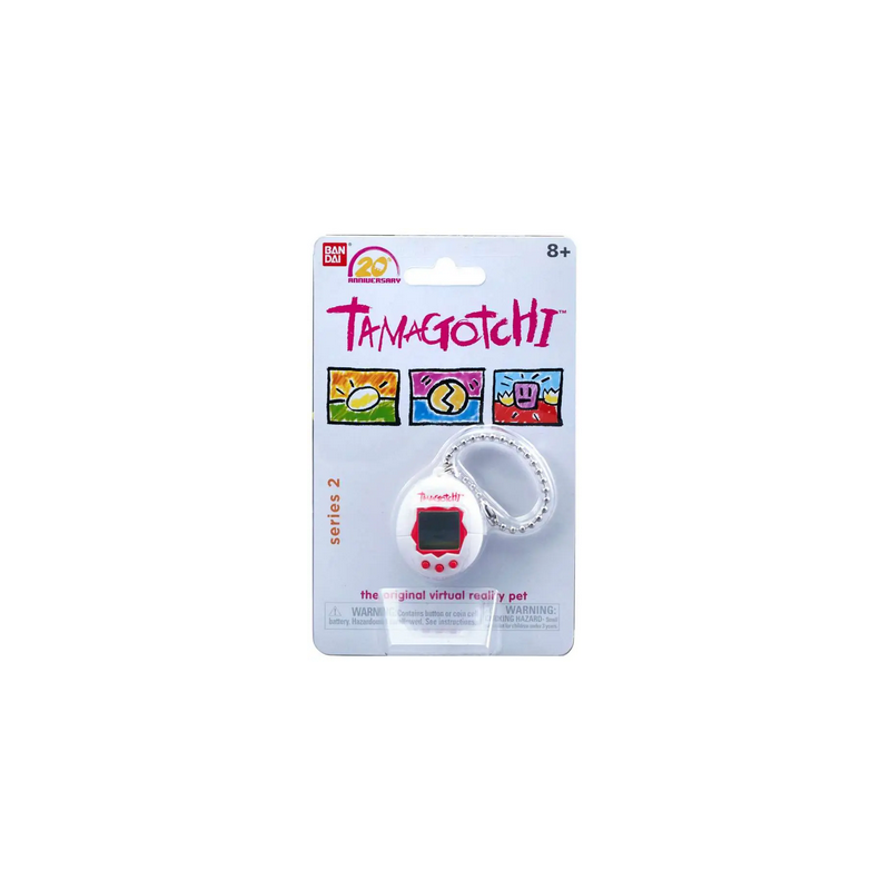 Tamagotchi 20th Anniversary Series 2 White and Red Virtual Pet Toy