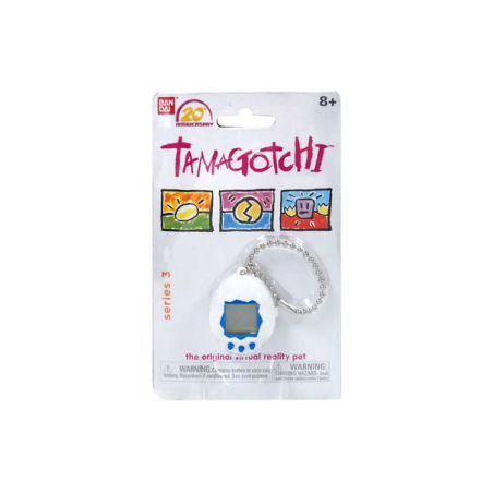 Tamagotchi 20th Anniversary Series 3 White and Blue Virtual Pet Toy