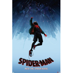 Spider-Man Into The Spider-Verse Falling Poster 22.375 inches x 34 inches