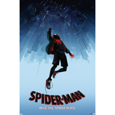 Spider-Man Into The Spider-Verse Falling Poster 22.375 inches x 34 inches