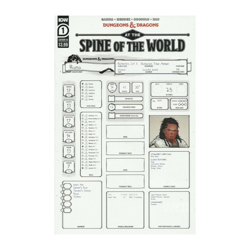 Dungeons & Dragons: At the Spine of the World  Issue 1b Variant