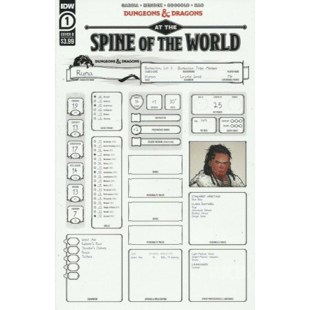 Dungeons & Dragons: At the Spine of the World  Issue 1b Variant
