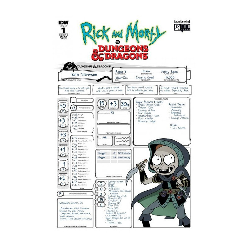 Rick and Morty vs Dungeons & Dragons Vol. 1 Issue 1b Variant