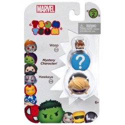 Marvel Tsum Tsum 3 Pack Series 2 Figures - Wasp, Mystery Character and Hawkeye