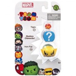 Marvel Tsum Tsum 3 Pack Series 2 Figures - Tigra, Mystery Character and Iron Fist