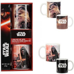 Disney Star Wars 2 Mug Set with Cocoa - Chewbacca & Kylo Ren