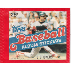 1983 Topps Baseball Sticker Pack