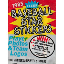 1985 Fleer Baseball Star Stickers