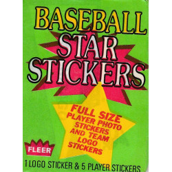 1986 Fleer Baseball Star Stickers